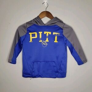 Pitt Panthers Blue Youth Pullover Hoodie University Of Pittsburgh Size XS 4/5